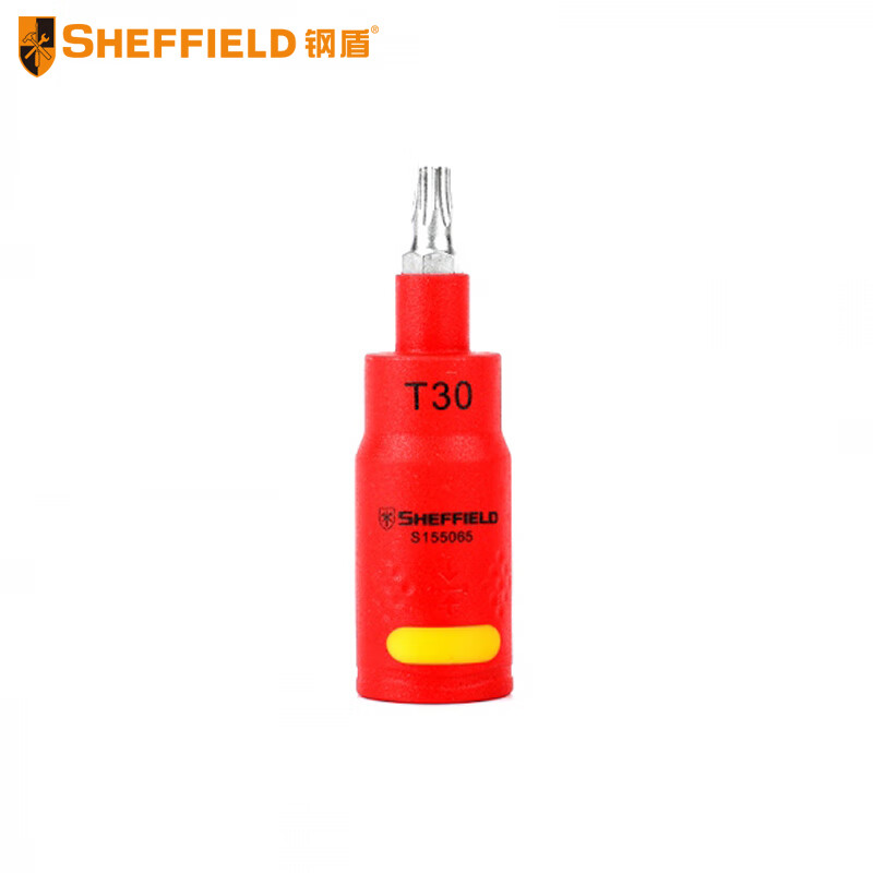 钢盾SHEFFIELD S155062 3/8英寸系列注塑型双色绝缘花型旋具套筒