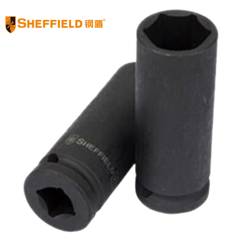 钢盾 SHEFFIELD S123519 3/4英寸系列六角风动长套筒19MM