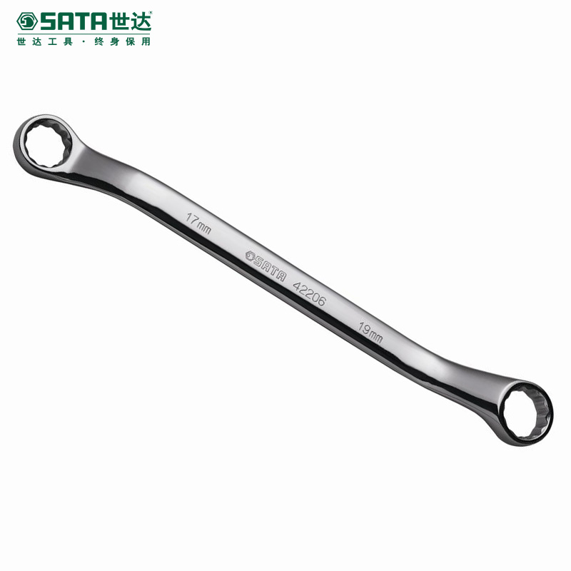 世达（SATA） 梅花扳手10mm*12mm 板子全抛光双梅花眼镜扳手 4220