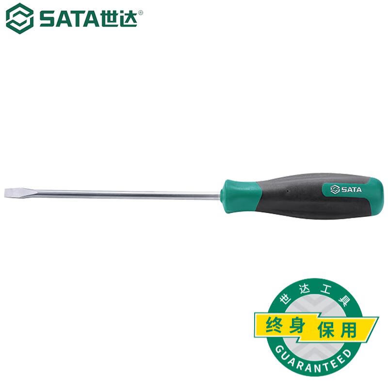 世达（SATA）一字螺丝刀起子63408 一字形5x100MM