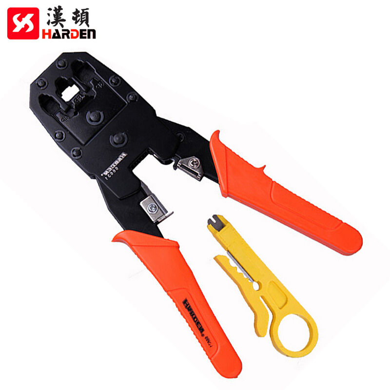 汉顿水晶头网线钳子电脑电话网络压线钳电工压接钳端子钳工具66631