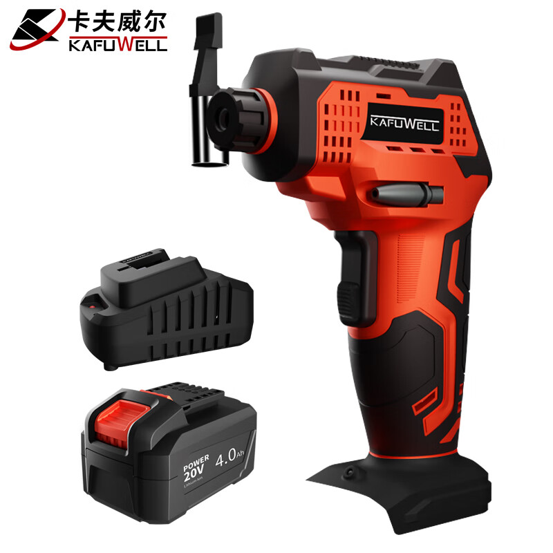 卡夫威尔20V锂电气泵 充电打气充气泵高能款 4.0Ah电池 PA4236F-Y