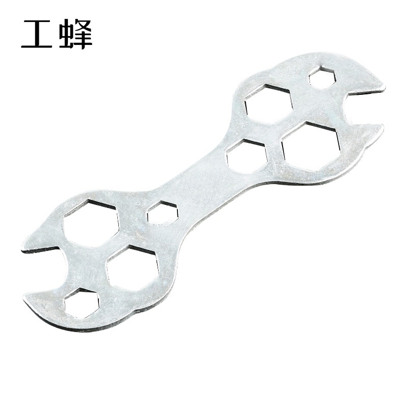工蜂自行车多功能花片扳手山地车维修工具外六角多孔梅花修车扳手 自行车扳手