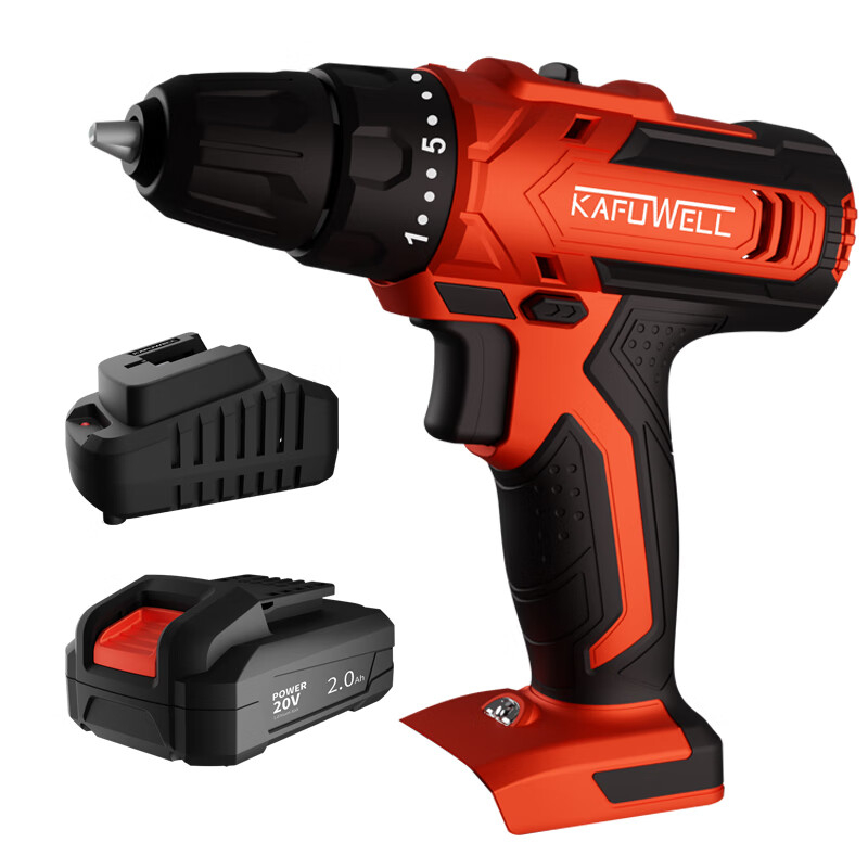 卡夫威尔20V双速锂电钻 强力充电动螺丝刀 电起子2.0Ah电池PA4219F-