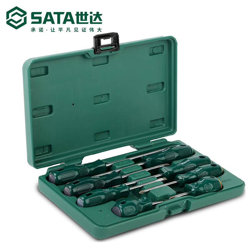 世达（SATA） 8件套一字、十字螺丝批 头起子改锥螺丝刀多功能 09306 现