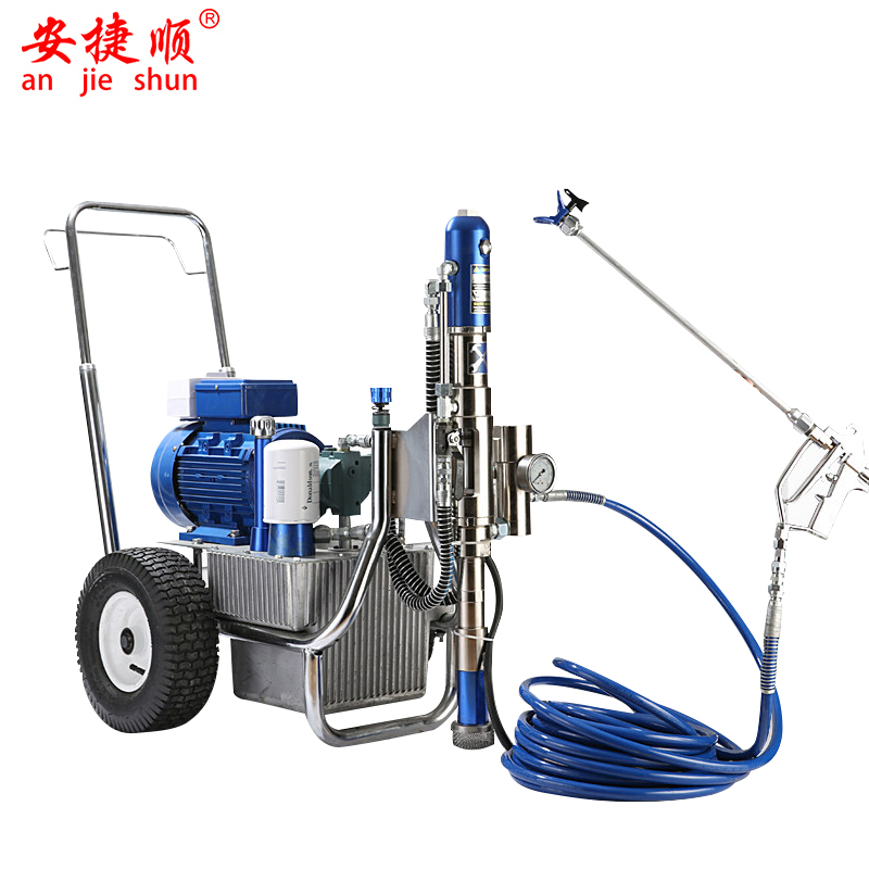 安捷顺AJS-1950腻子喷涂机防水涂料家装工程用多功能全自动喷腻子粉机油漆机喷