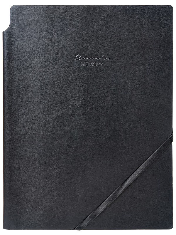 得力(deli)可定制皮面本50本16k96张时尚绑带皮面本 可插笔商务记事本日