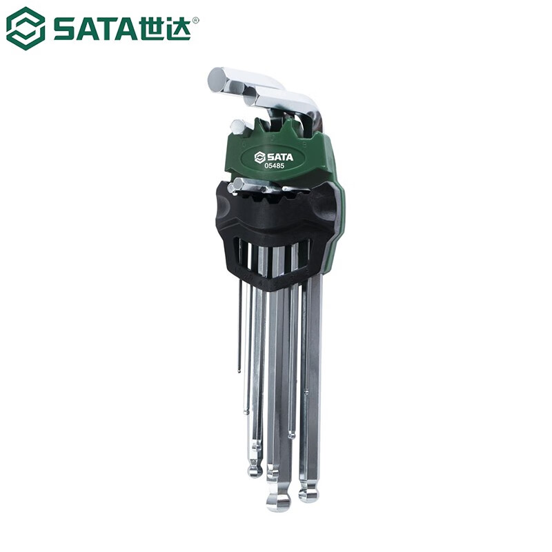 世达（SATA）9件加长球头内六角组套05485