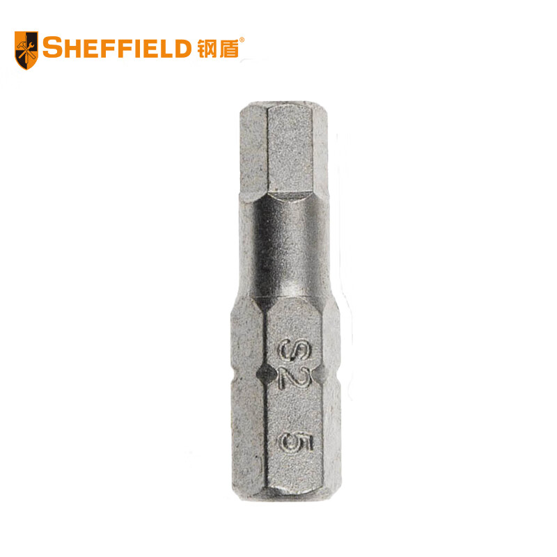 钢盾 SHEFFIELD S053018 5件套6.3mm系列25长六角旋具头H