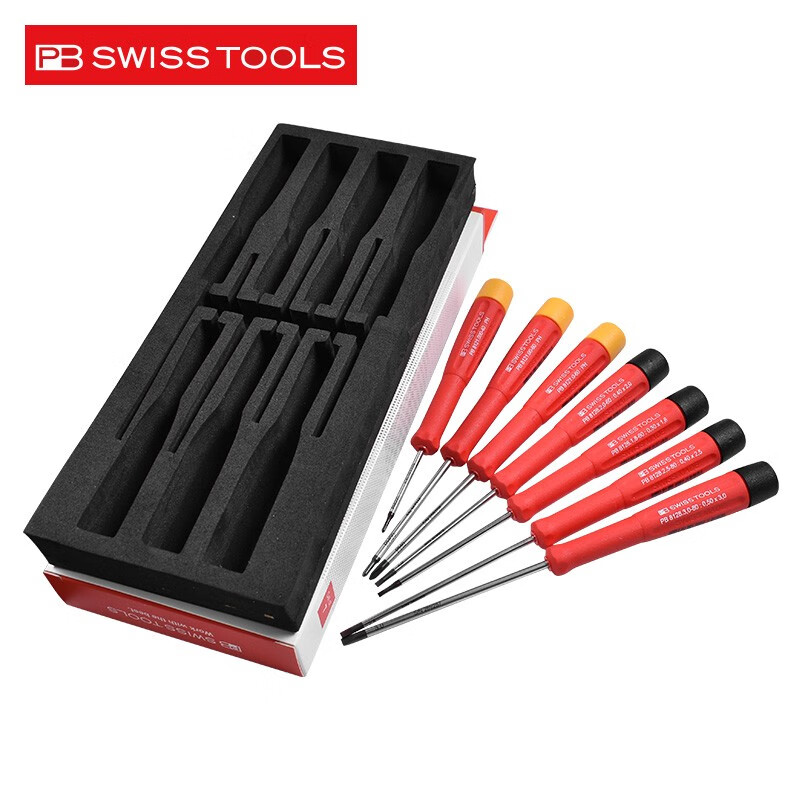 PB SWISSTOOLS瑞士原装进口一字十字精密螺丝刀套装8121/8128 