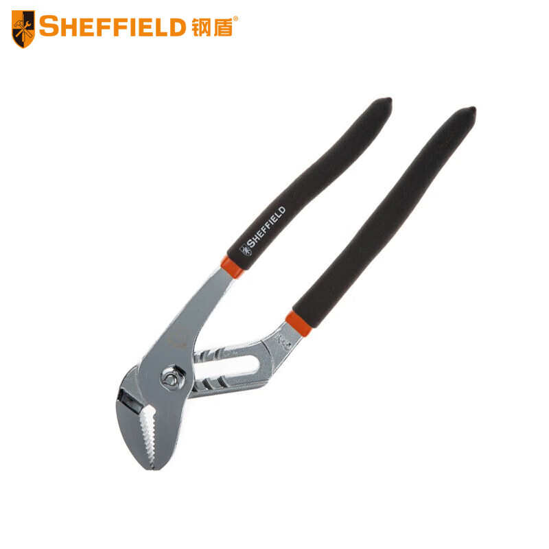 钢盾SHEFFIELD S044012 水泵钳多功能水管钳 鲤鱼钳优质钢材圆管钳
