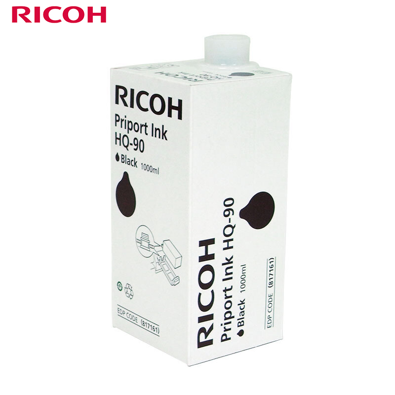 理光（Ricoh）HQ90（1000cc/瓶*5支）黑油墨 适用于HQ9000