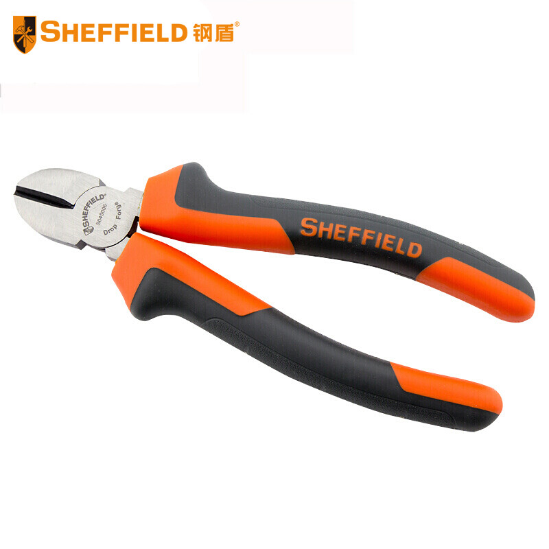 钢盾  SHEFFIELD S045006 双色柄斜嘴钳6英寸