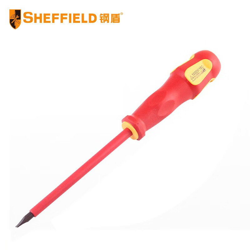 钢盾  SHEFFIELD S057304 双色 一字螺丝批6.5X150mm