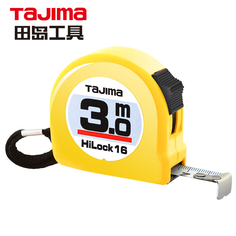 田岛（TaJIma）3米钢卷尺盒尺米尺木工尺公制16mm宽L16-30 1001