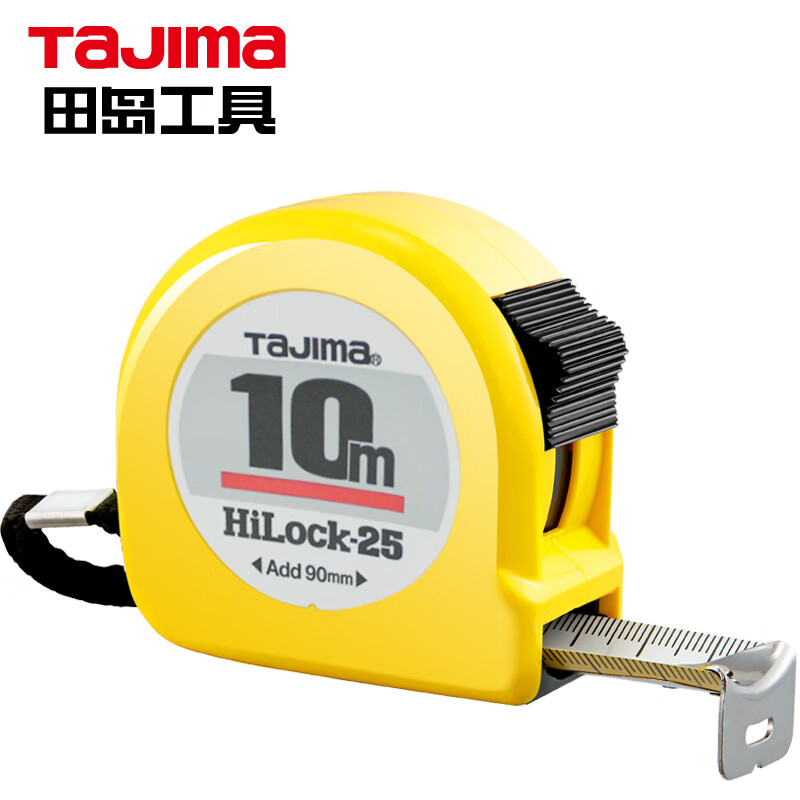 田岛（TaJIma）长10米钢卷尺公制尺带双面刻度25mm宽L25100 100