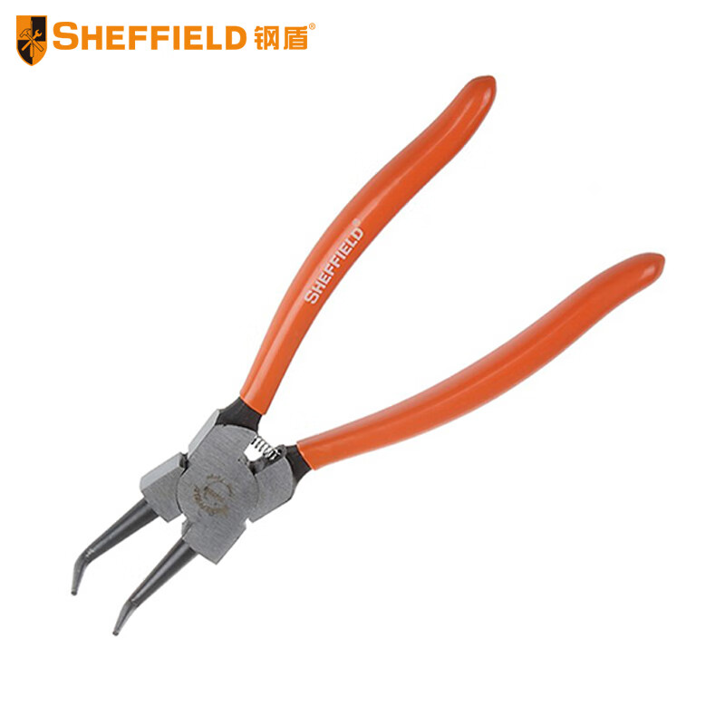 钢盾 SHEFFIELD  S047034 美式穴用曲口卡簧钳