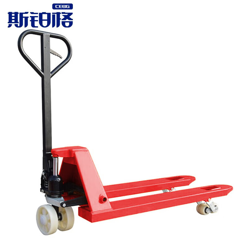 斯铂格 手动地牛 5吨液压托盘搬运叉车外宽685叉长1200mm 尼龙轮