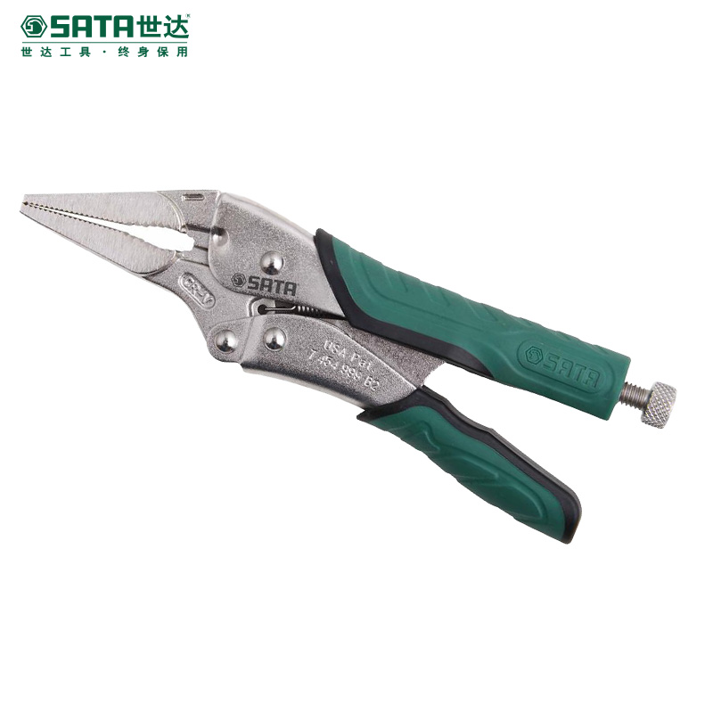世达（SATA） 9寸尖嘴带刃快速释放大力钳 省力钳快速释放大力钳链条型C型大力