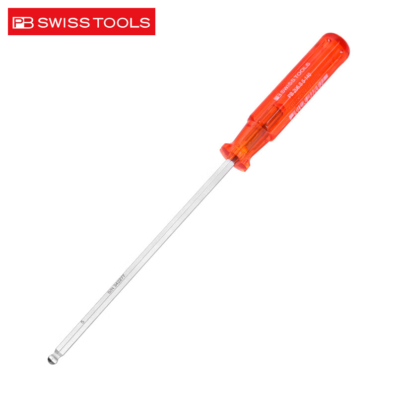 PB SWISSTOOLS瑞士原装进口直柄球头内六角螺丝刀精密小号加长6棱方扳手