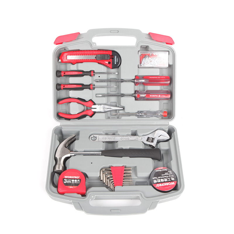 万克宝 W1119 物业维修工具套装 diy 家用手动五金工具箱套装组合