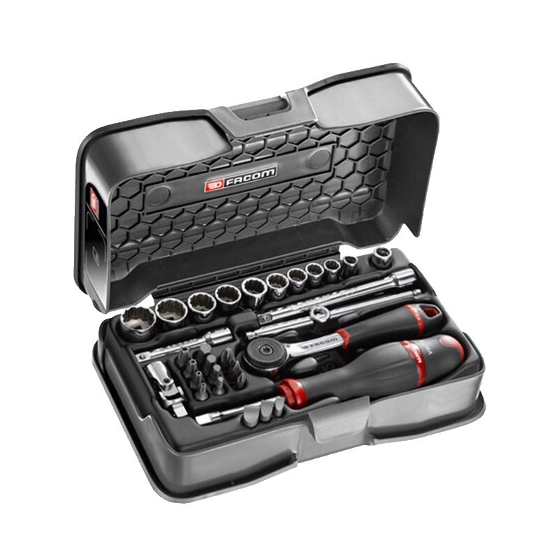 FACOM R.161-5P12 31件1/4系列公制12角套筒组套