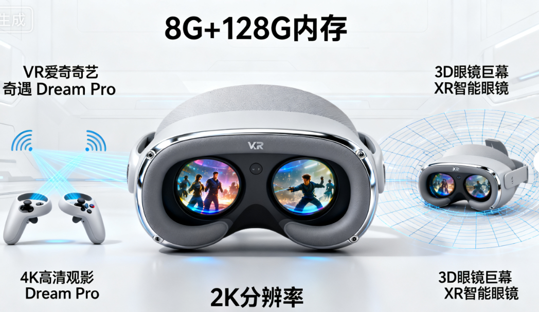 VXR 爱奇艺 奇遇Dream Pro VR眼镜一体机4K高清观影 体感游戏机3