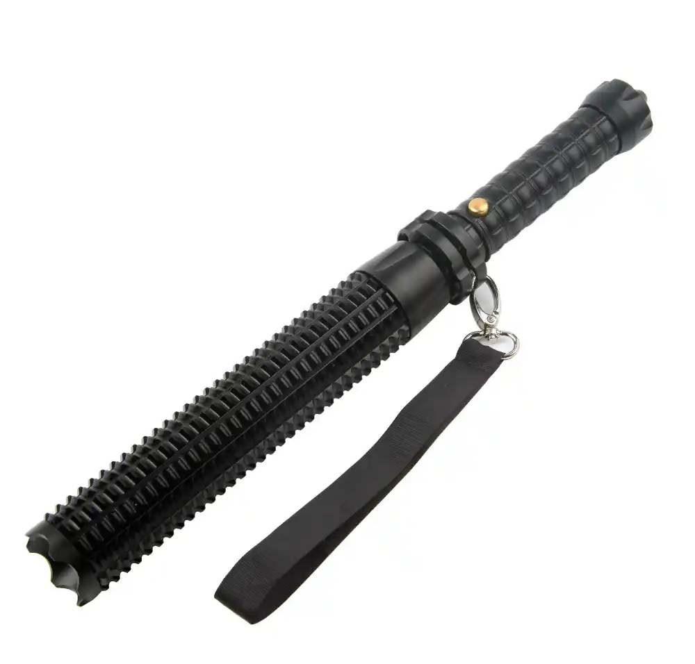 安达通 防爆棍 加长防暴棍强光手电超远射程安保防爆器材 伸缩狼牙棒手电筒（不含电