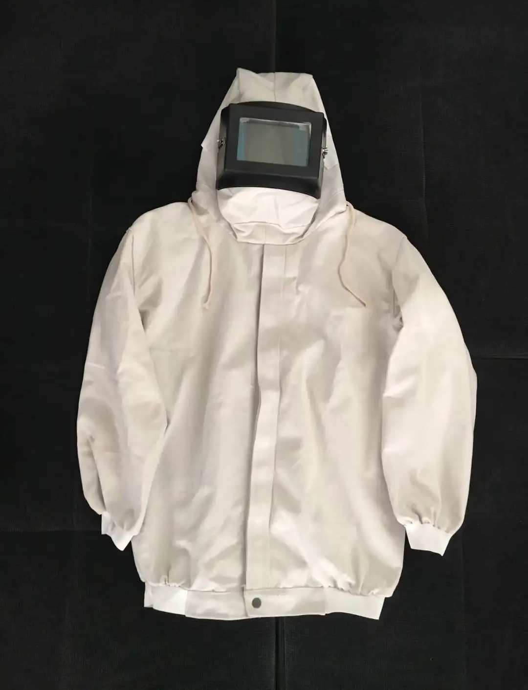 厚创工业打磨劳保防护喷砂服防护服打砂衣面罩披肩帽防尘头罩冲击喷漆喷涂喷砂帽喷漆服