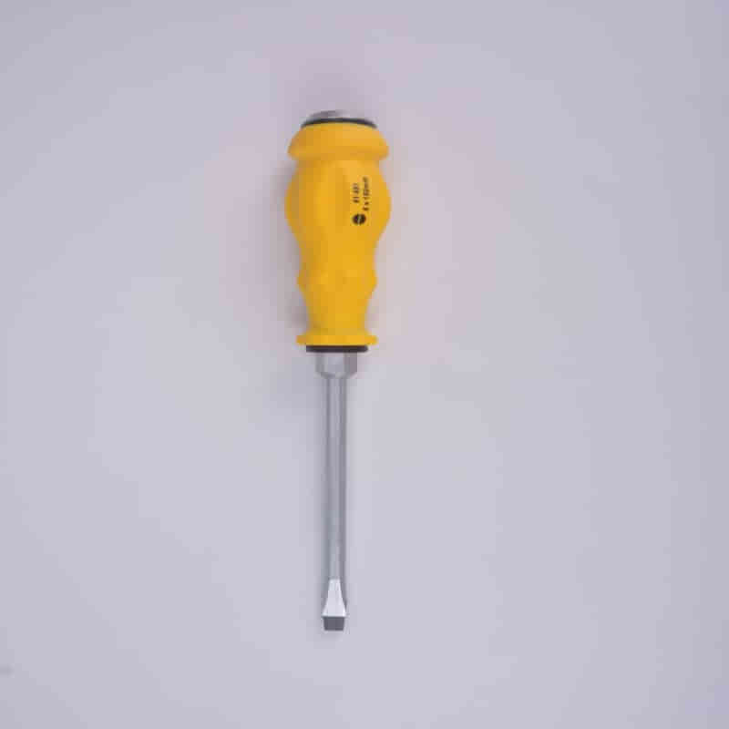 史丹利（STANLEY）一字加力通体螺丝批5x100mm家用平口敲击穿心螺丝刀改