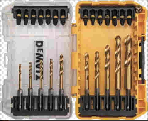 DT70748T-QZ24件套抗冲击批头x14 镀钛金工钻头3-10mm