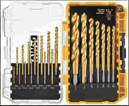 DW1361钛合金21件套金工钻头套装（2.77mm - 12.7mm）