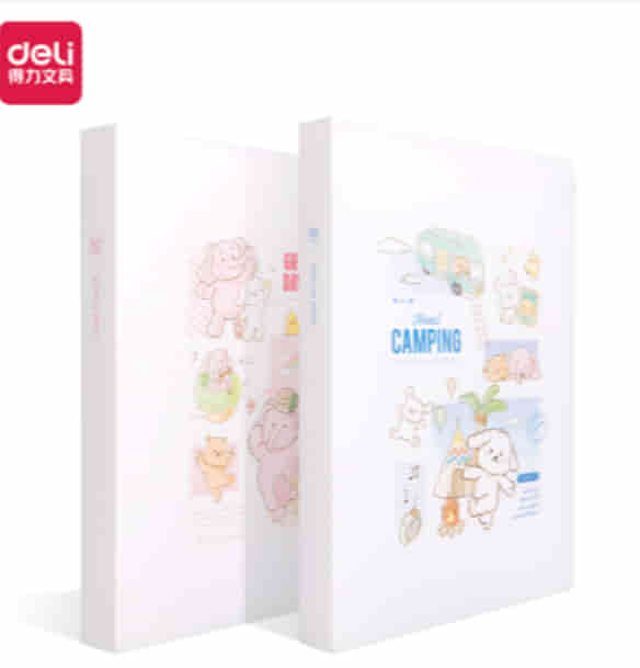 得力(deli)60页试卷册 资料试卷文件收纳册文件保护办公用品 混色PQ307