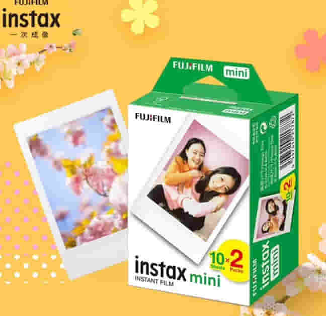 富士拍立得白边相纸胶片20张用于mini7c/9/link/40/7 /90等型